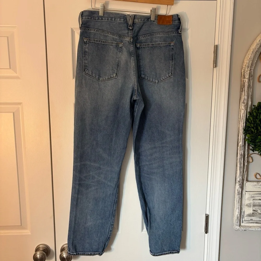 J. Crew Slouchy Boyfriend Jean in Southern Sky Wash Distressed Mom Baggy 29T L - Picture 8 of 11